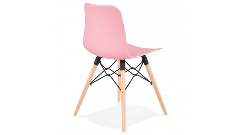 Chaise style scandinave rose - CARO