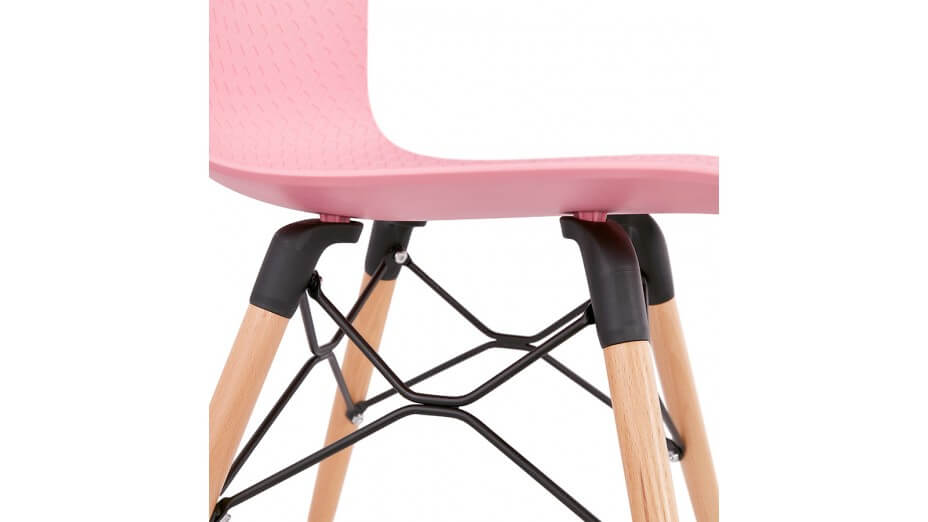 Chaise style scandinave rose - CARO