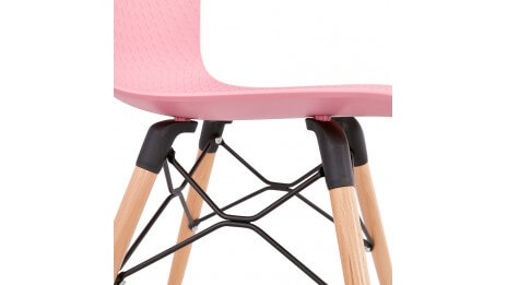 Chaise style scandinave rose - CARO