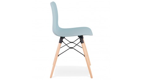 Chaise style scandinave bleu - CARO