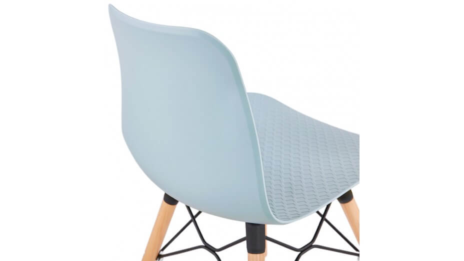 Chaise style scandinave bleu - CARO