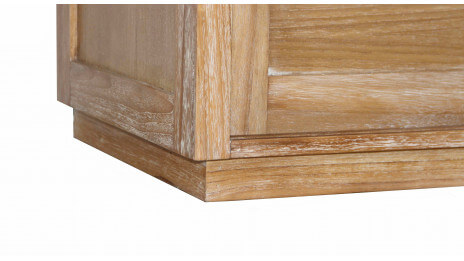 Vaisselier en teck massif 140 cm - Square