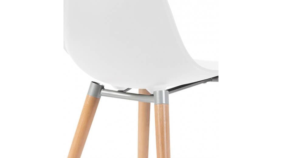 Chaise scandinave blanche - VERA