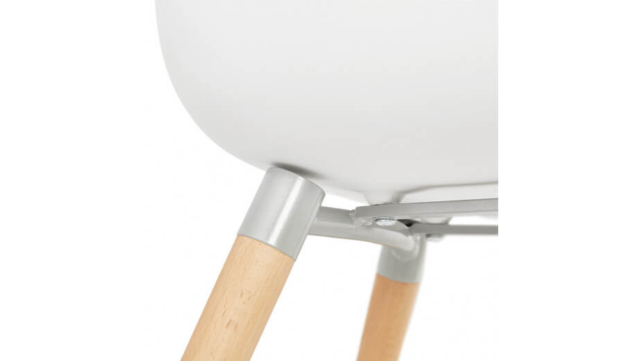 Chaise scandinave blanche - VERA