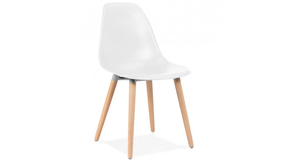 Chaise scandinave blanche - VERA