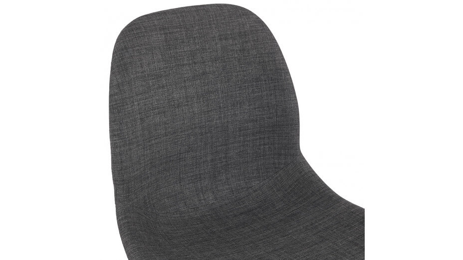Chaise design Tissu gris anthracite - Julia