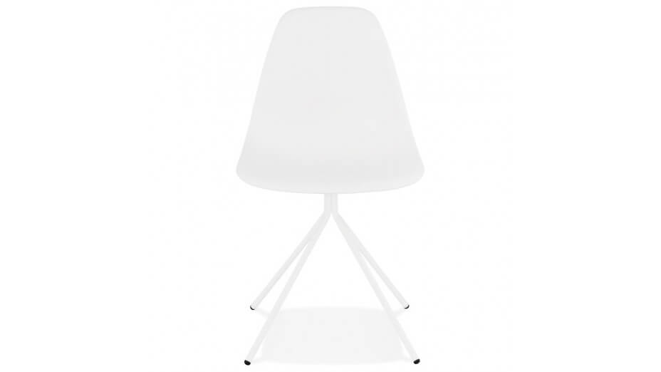 Chaise blanche design - Laly