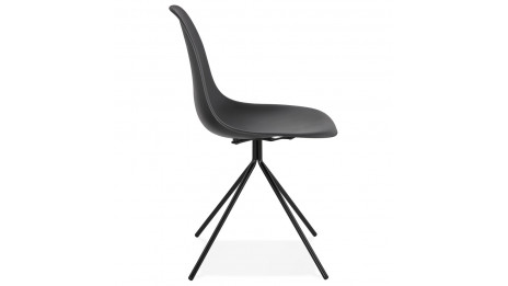Chaise noire design - Laly