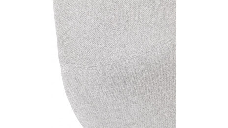 Chaise design Tissu gris clair pied chromé - Nala