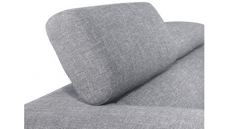 Canapé d'angle avec appuis-tête STREET Gris Talent