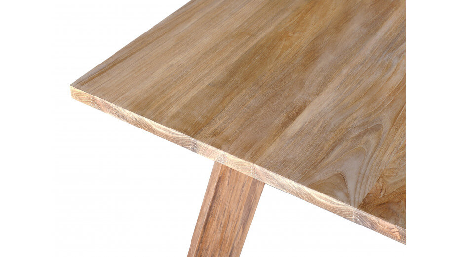 Table Modern en teck massif 220cm