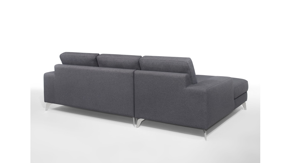 Canapé d'angle en tissu Walk gris anthracite