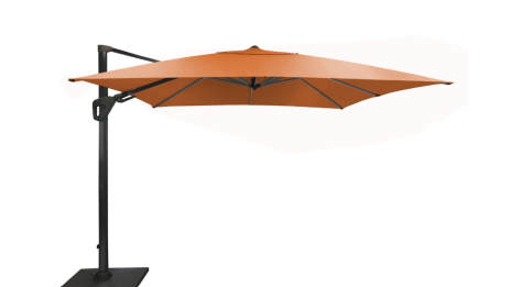 Parasol déporté Orientable 300 x 300 cm toile Sunbrella rouge - SONE