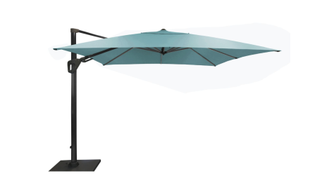 Parasol déporté Orientable 300 x 300 cm toile Sunbrella bleu - SONE