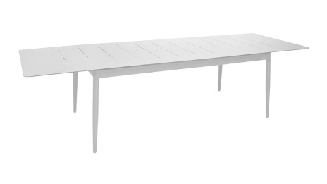 Table de jardin extensible 200/300 x 100 blanche - Louna