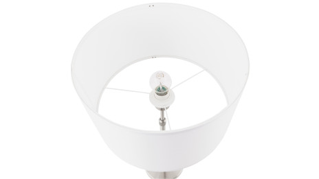 Lampe design abat-jour Blanc pied réglable en hauteur - LIV