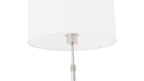 Lampe design abat-jour Blanc pied réglable en hauteur - LIV