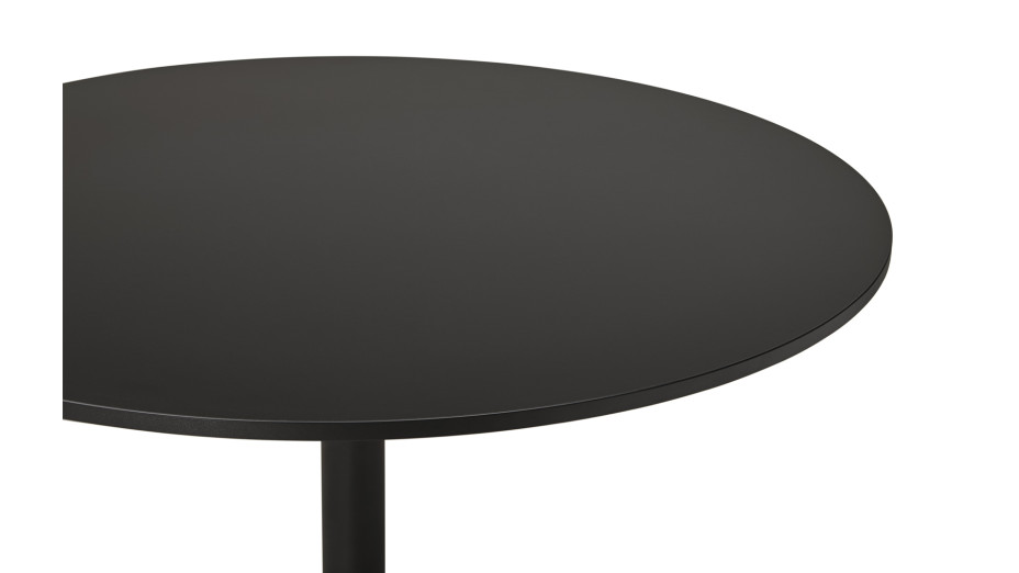 Table ronde D90 cm Noire - Denise