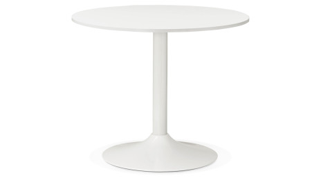 Table ronde D90 cm Blanche - Denise