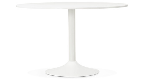 Table ronde D120 cm Blanche - Denise