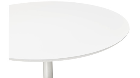 Table de repas ronde plateau blanc - Sati