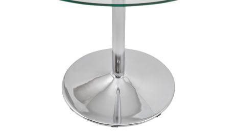 Table d'appoint ronde plateau verre - Alofa