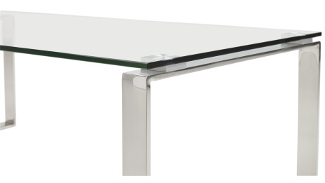 Table basse design plateau verre - VEGA