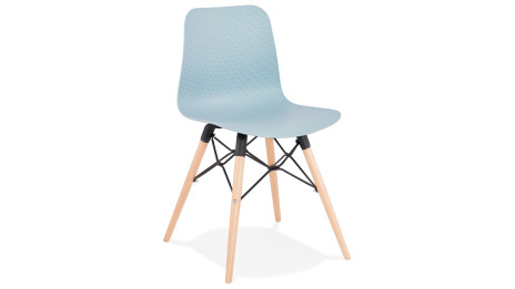 Chaise style scandinave bleu - CARO