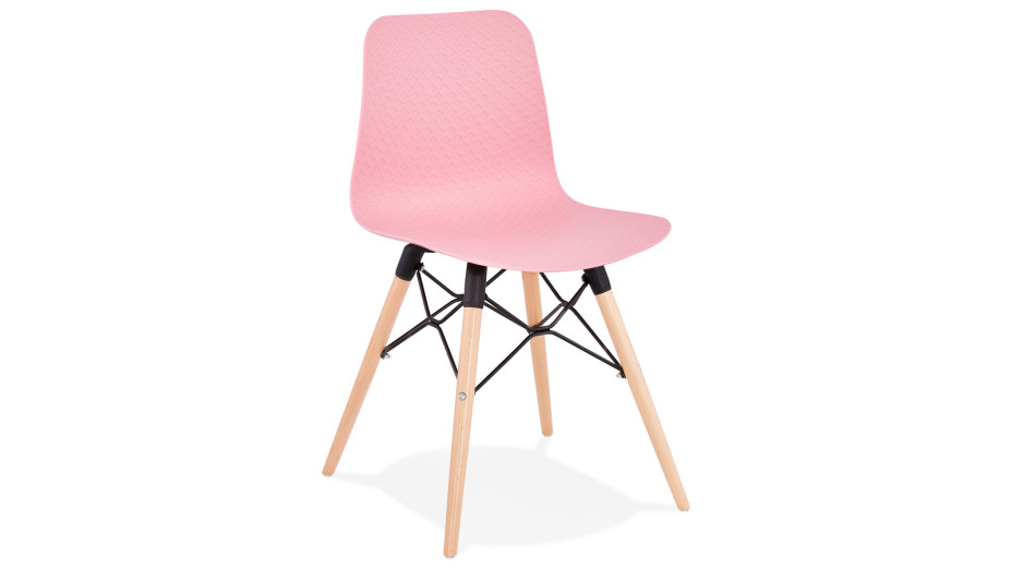 Chaise style scandinave rose - CARO