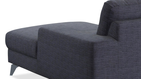 Canapé d'angle design gris avec méridienne - WALK GRIS CHABLIS