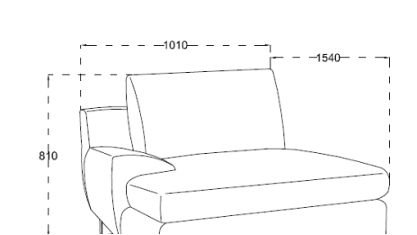 Salon canapé d'angle gris avec méridienne - KENT