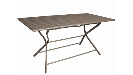 Table pliante 160 x 78 cm Grise - GLOBE