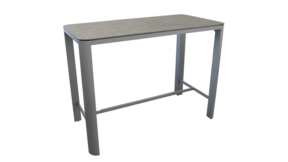 Mange debout taupe 150 cm plateau trespa - Dakota