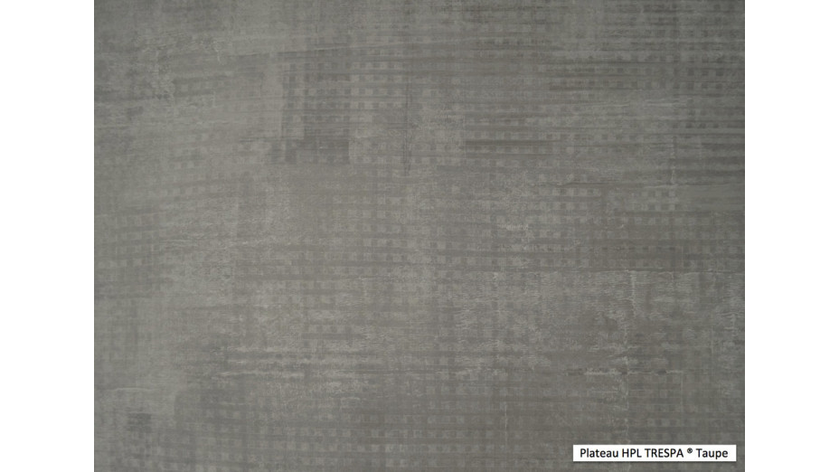 Mange debout taupe 150 cm plateau trespa - Dakota