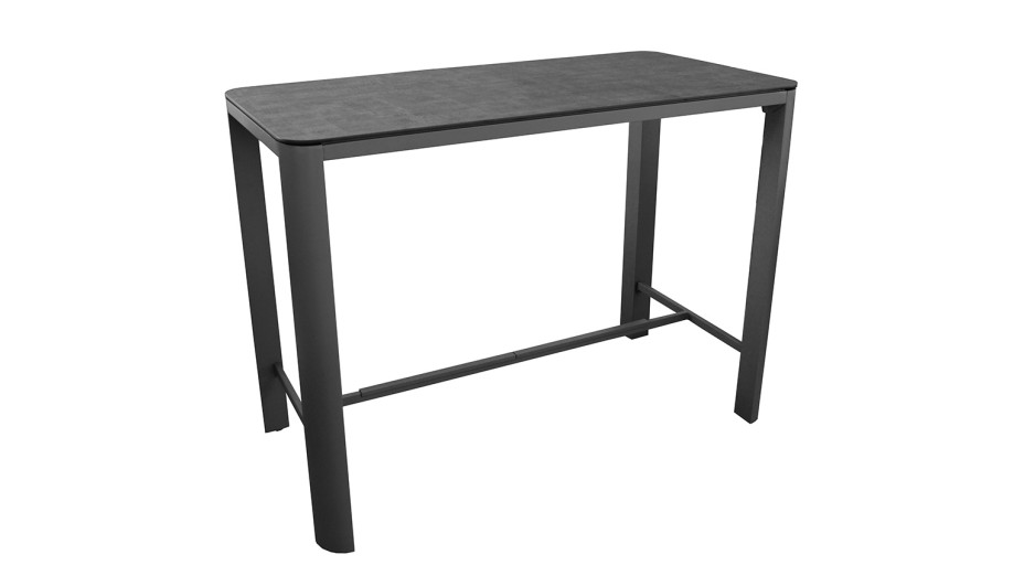 Mange debout anthracite 150 cm plateau trespa - Dakota