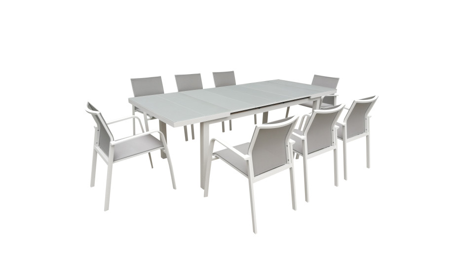 Table Extensible 180/240 x 100 cm Blanc - NICE