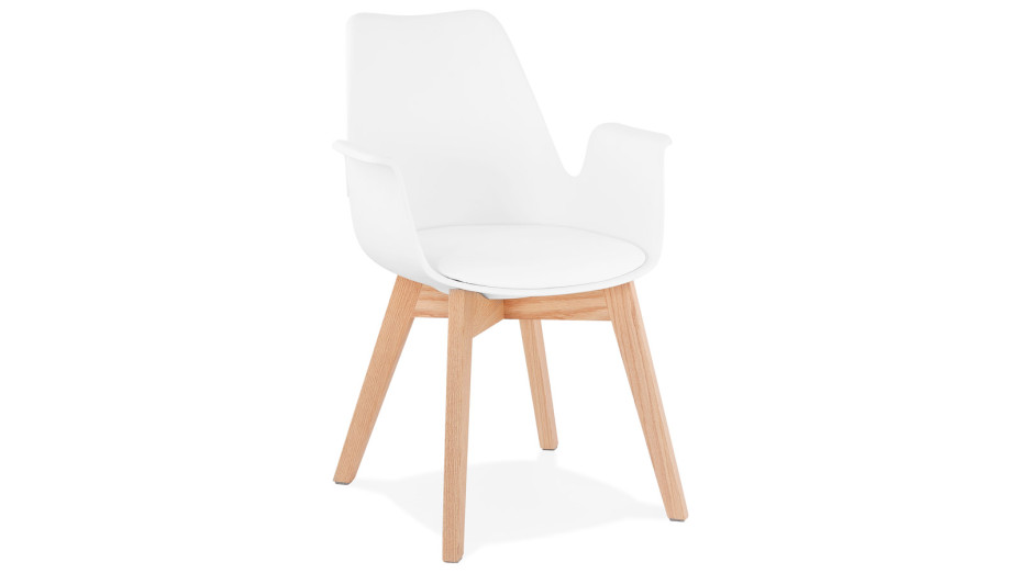 Fauteuil moderne Blanc - LEONI
