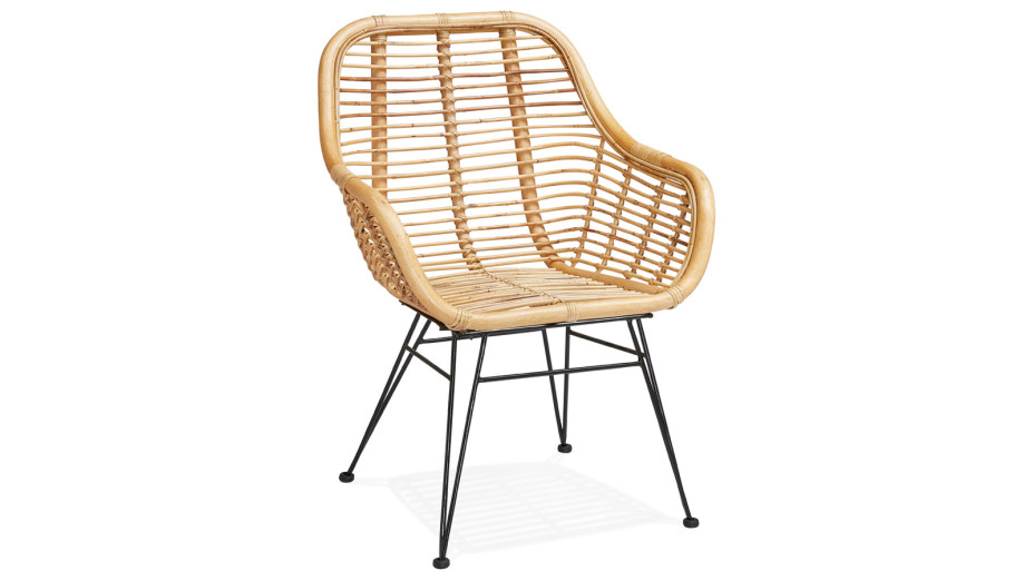 Fauteuil rotin naturel - MOLLY