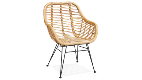 Fauteuil rotin naturel - MOLLY