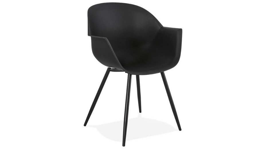 Fauteuil design Noir - MILAN