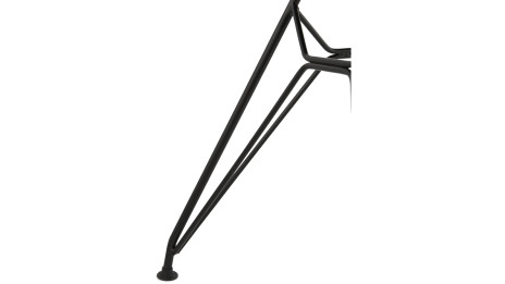 Fauteuil scandinave noir pied métal noir - CANA