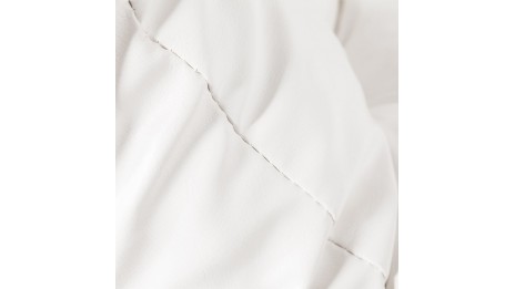 FLOT - Fauteuil en simili cuir blanc