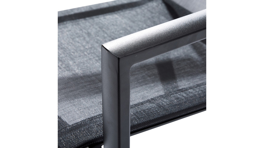 Fauteuil Textilène Noir - BLACKSTAR