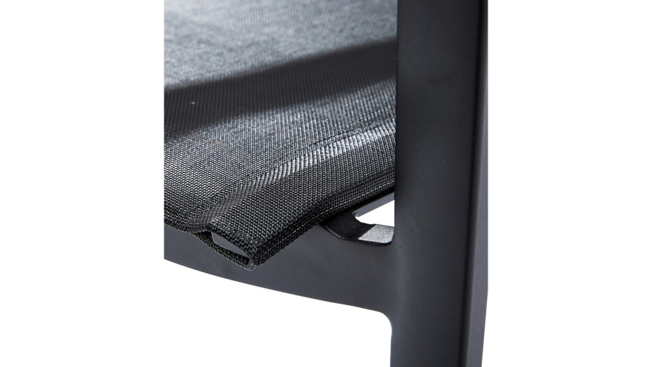 Fauteuil Textilène Noir - BLACKSTAR