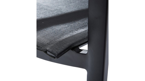 Fauteuil Textilène Noir - BLACKSTAR
