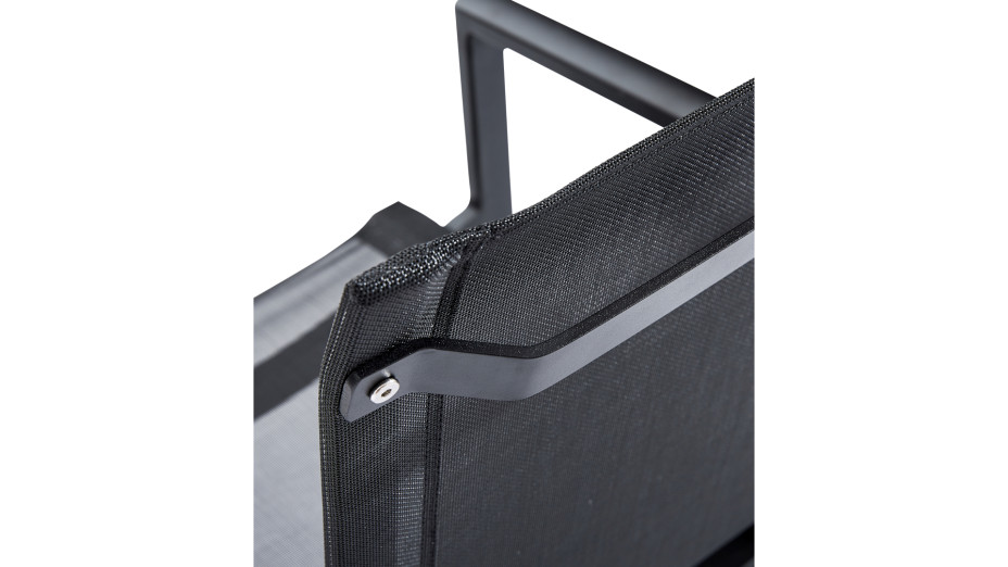 Fauteuil Textilène Noir - BLACKSTAR