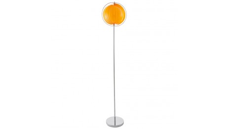 Nalu - Lampadaire design à lamelles orange