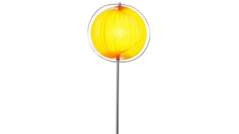 Nalu - Lampadaire design à lamelles orange
