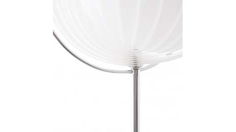 Nalu - Lampadaire design à lamelles blanc