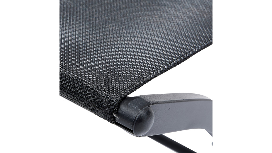 Chaise pliante Textilène Noire - MODULO